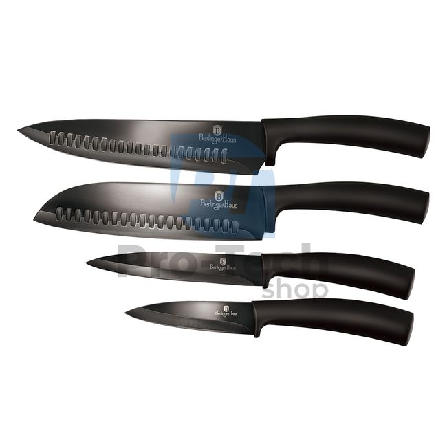 Set cuțite de bucătărie inox, 4 bucăți BLACK 20367