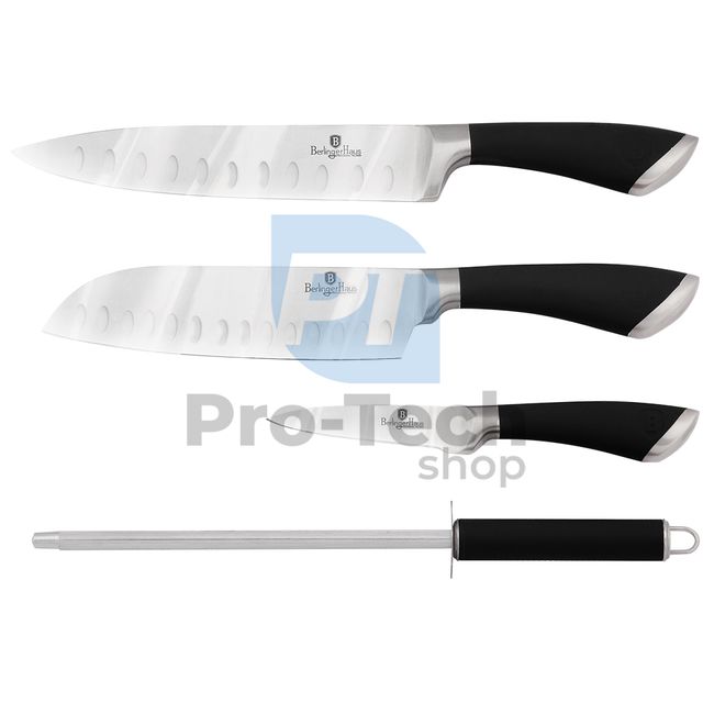 Set cuțite de bucătărie inox, 4 bucăți BLACK 20459