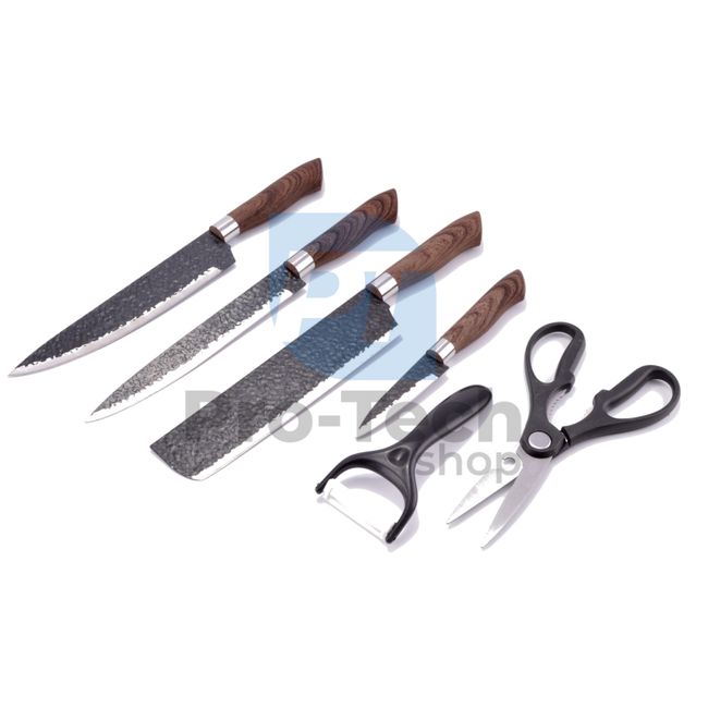 Set de 6 piese de cuțite de bucătărie din oțel inoxidabil 54195