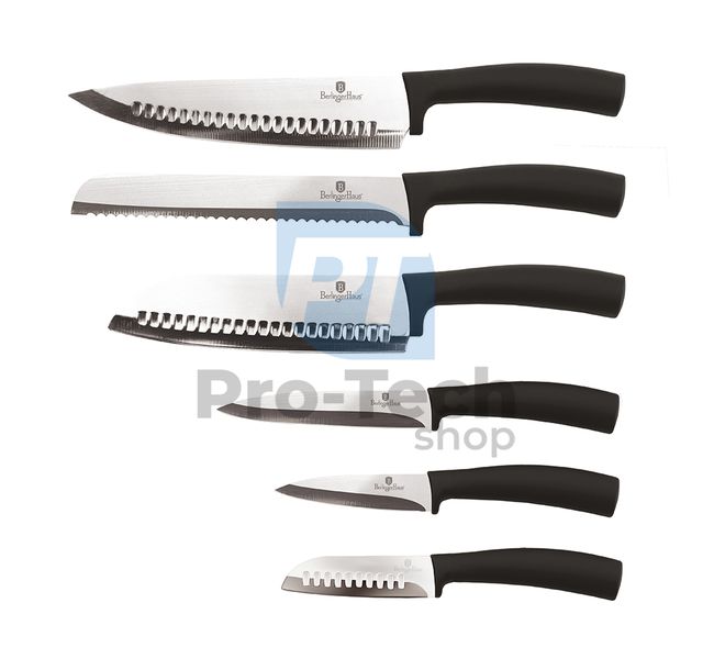 Set cuțite de bucătărie inox, 6 piese BLACK 20462