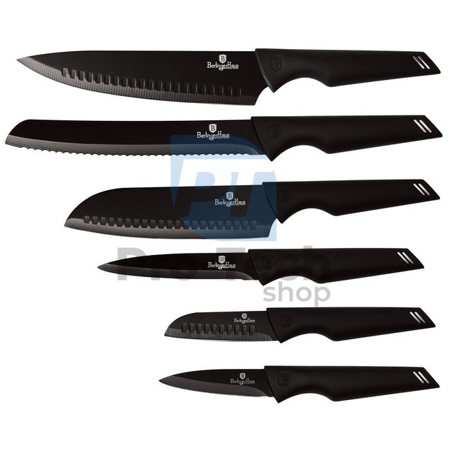 Set cuțite de bucătărie inox, 6 piese BLACK 20465