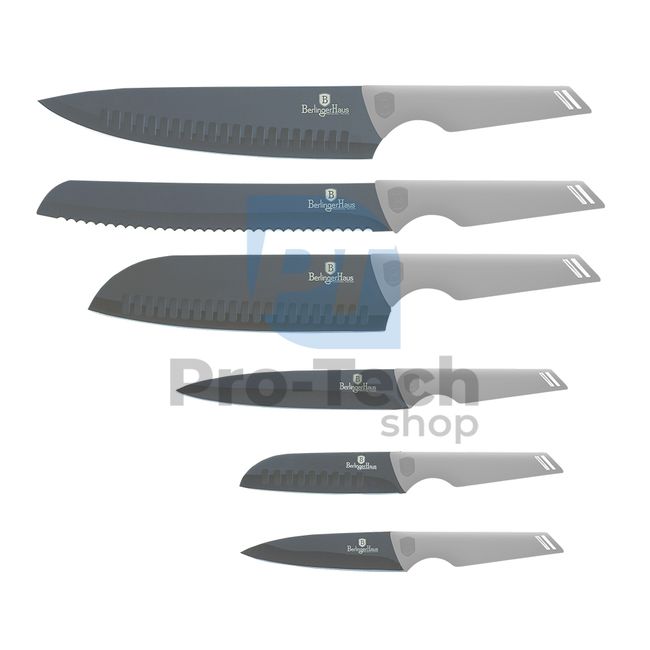 Set cuțite de bucătărie inox, 6 piese MATT GREY 20730