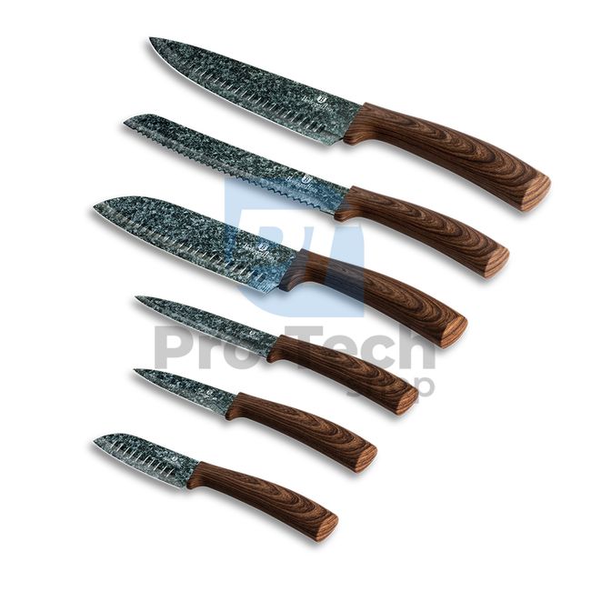 Set cuțite de bucătărie inox, 6 piese ORIGINAL WOOD 20855