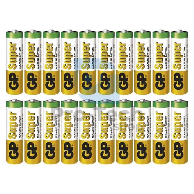 Baterie alcalină GP Super LR6 (AA), 20 bucăți 71416