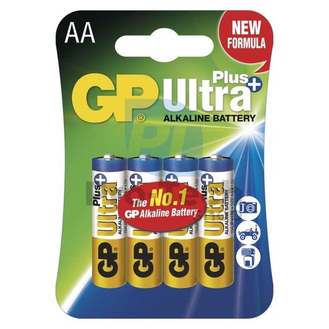 Baterie alcalină GP Ultra Plus LR6 (AA), 4 bucăți 70845