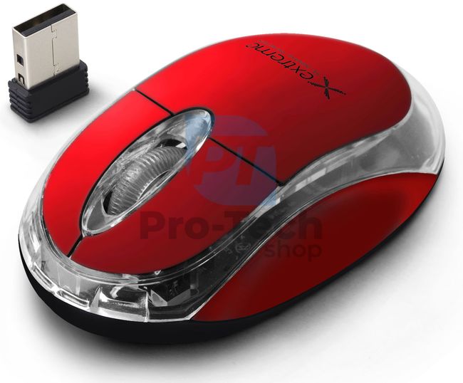 Mouse wireless 3D USB HARRIER, roșu