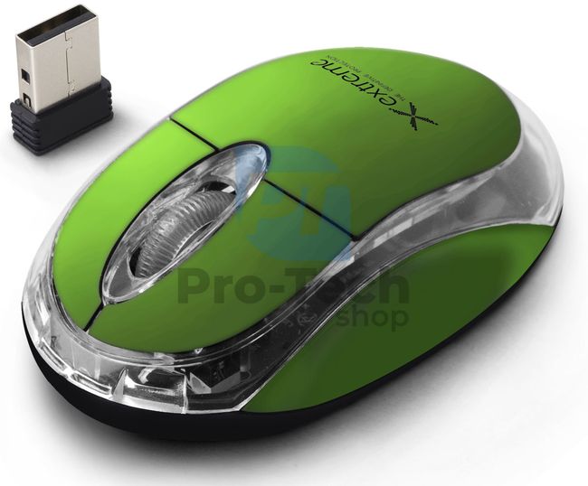 Mouse wireless 3D USB HARRIER, verde
