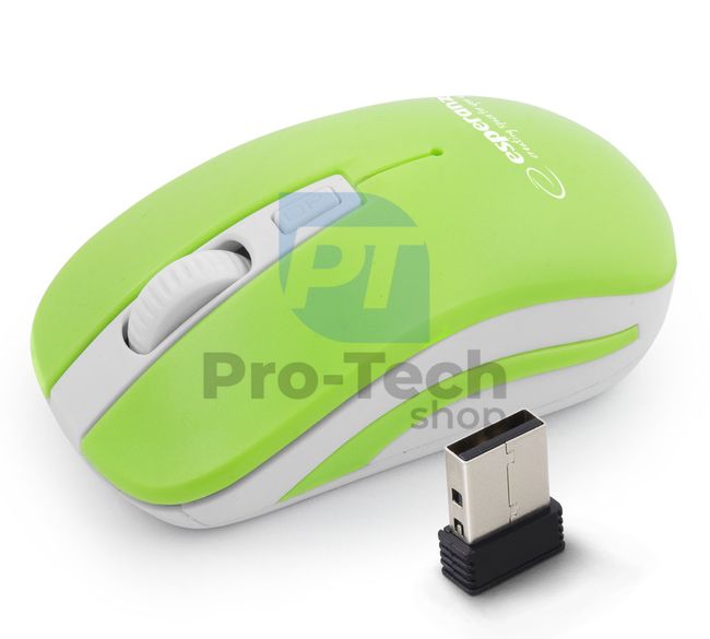 Mouse wireless 4D URANUS, verde-alb
