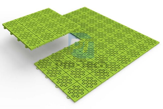 Placi de terasa din plastic ATENA 30 x 30 cm 11 buc 1m2, verde lime 60172