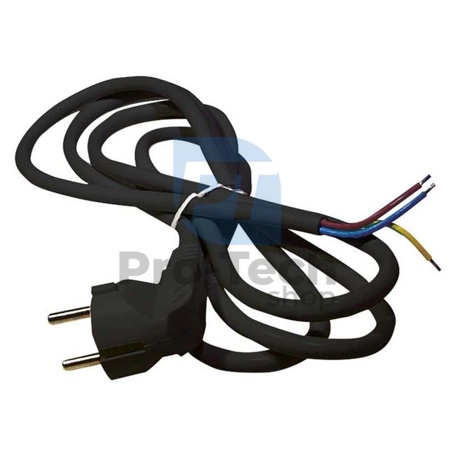 Flexo cablu de alimentare PVC 3× 1,0mm2, 3m, negru 70843