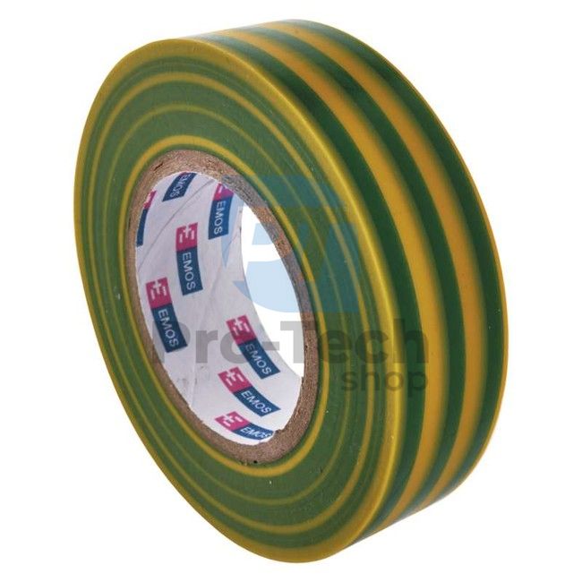 Bandă izolatoare PVC 19mm / 20m verde-galben, 1 bucată 71009