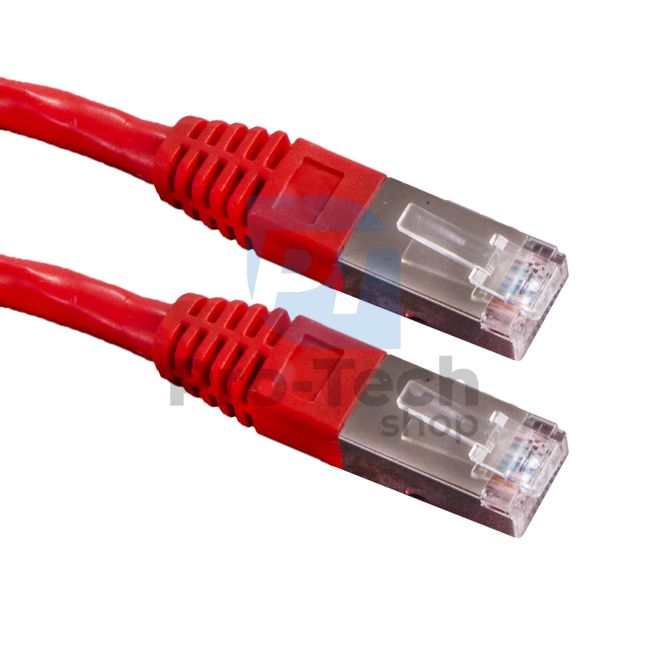Cablu FTP Cat. 6 Patchcord RJ45, 0,25m, roșu