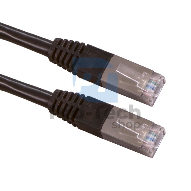 Cablu FTP Cat. 6 Patchcord RJ45, 0,25m, negru