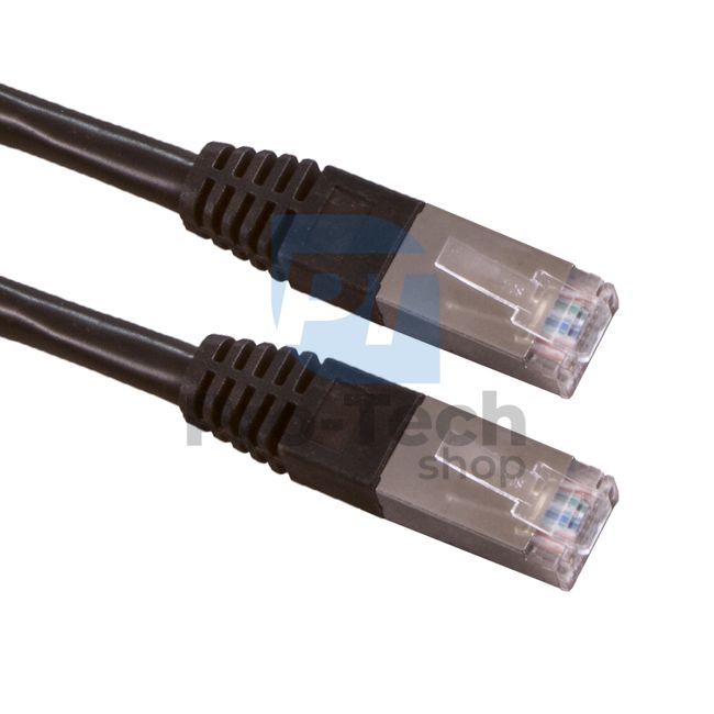 Cablu FTP Cat. 6 Patchcord RJ45, 1m, negru