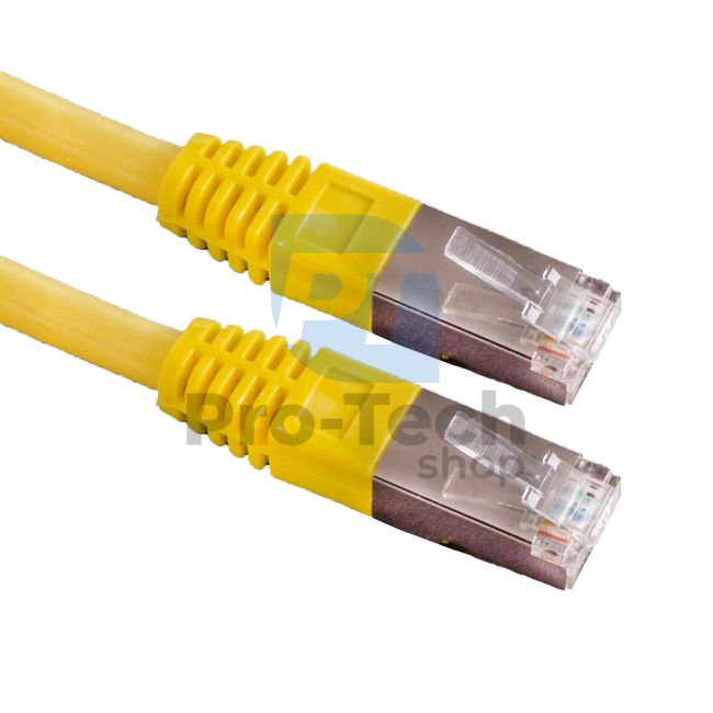 Cablu FTP Cat. 6 Patchcord RJ45, 1m, galben