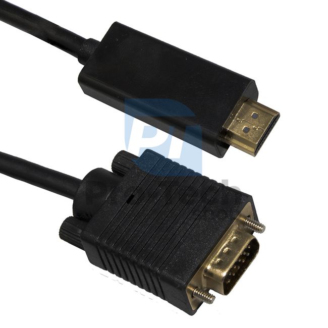 Cablu HDMI - VGA D-SUB cu convertor de semnal 2m