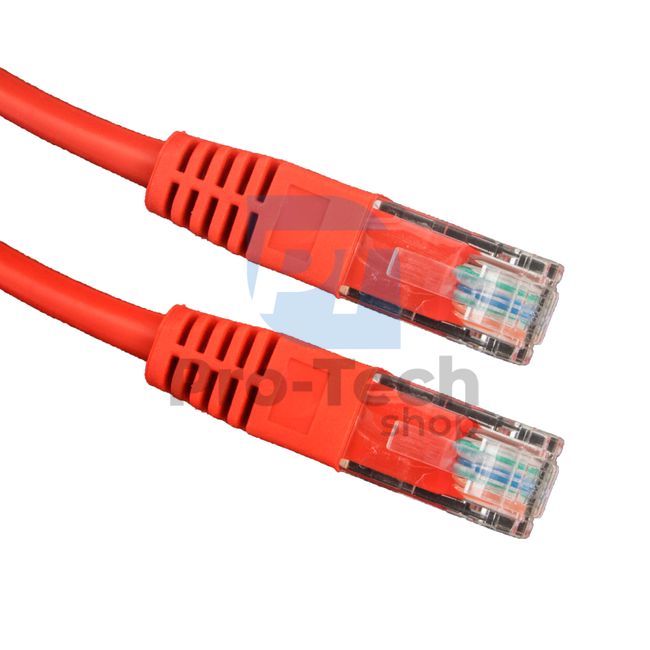 Cablu UTP Cat. 5E Patchcord RJ45, 5m, roșu