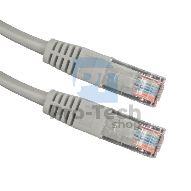 Cablu UTP Cat. 5E Patchcord RJ45, 7,5m, gri