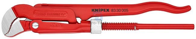 Clește pentru țevi tip S vopsit roșu 245 mm KNIPEX 08373