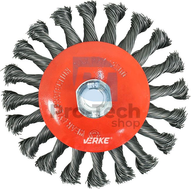 Perie circulara din sarma disc - sarma impletita 125mm 80039