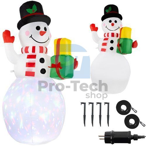 Om de zăpadă gonflabil cu iluminare LED - Multi Colour 74674