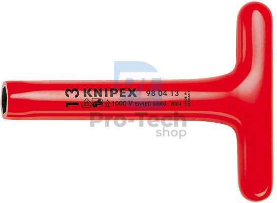 Cheie tubulară 17 mm cu mâner în T 300 mm KNIPEX 08838