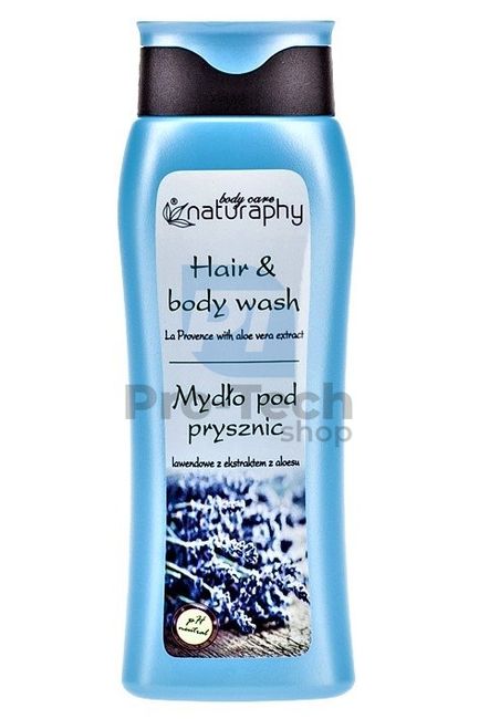 Gel de duș și șampon 2în1 lavanda cu extract de aloe vera Naturaphy 300ml 30046