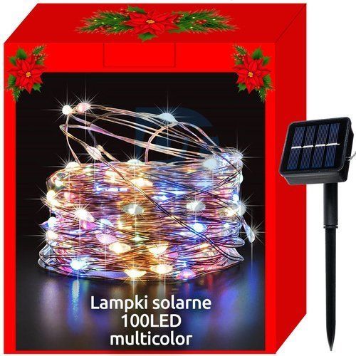 Lumini de Crăciun - solare - fire 100 LED multicolore 75463