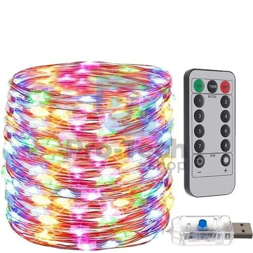 Lumini de Crăciun USB - fire 300 LED multicolore 75475