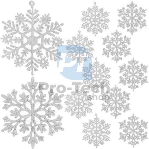 Decorațiuni pentru Crăciun - fulgi de zăpadă 12buc Ruhhy 22516 76152