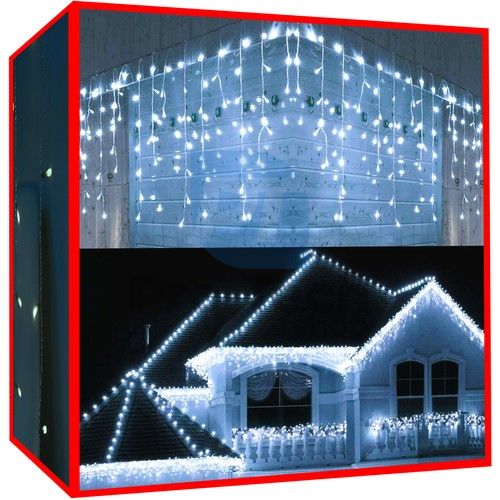 Instalație Crăciun LED - țurțuri 500 alb rece 76160