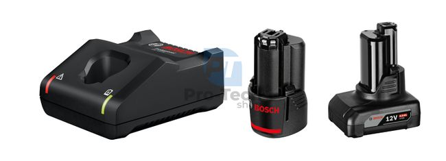 Set Bosch 2 x acumulator GBA 12V 2,0Ah, 4,0Ah + încărcător GAL 12V-40 Professional 15252
